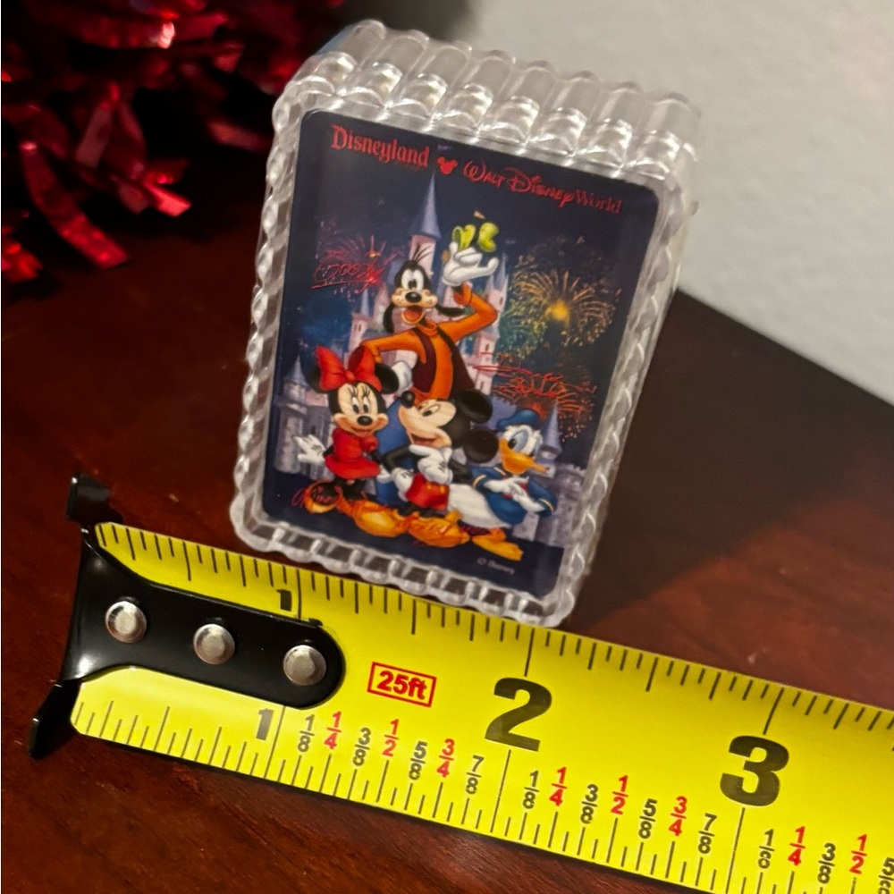NWT Disney Characters on a mini deck of cards. In plastic container